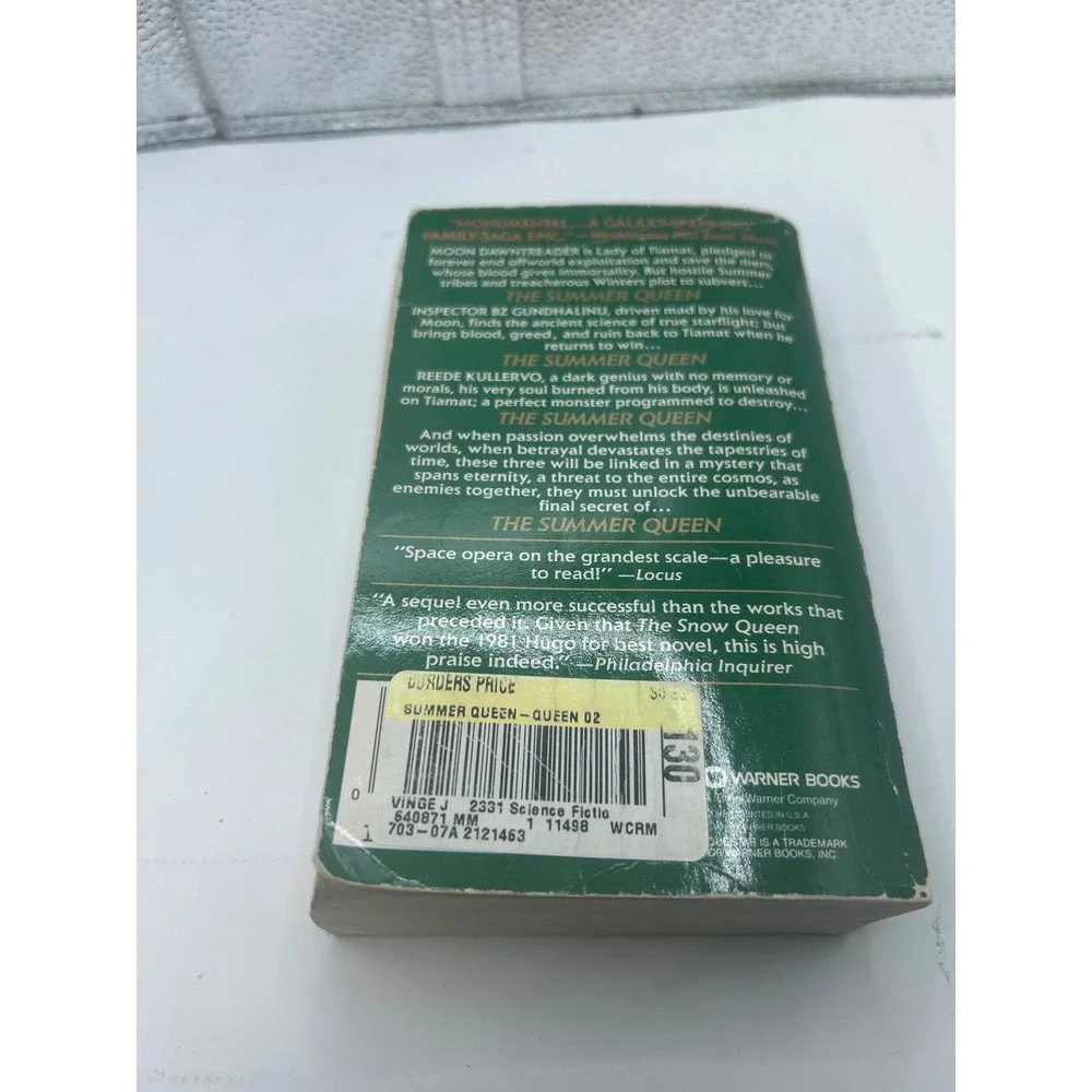 The Summer Queen Joan D‎ Vinge Science Fiction Paperback Book